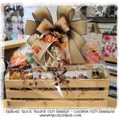 Deluxe Tea and Treats Gift Basket - NEW for 2023